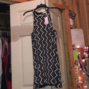 Black & silver formal dress